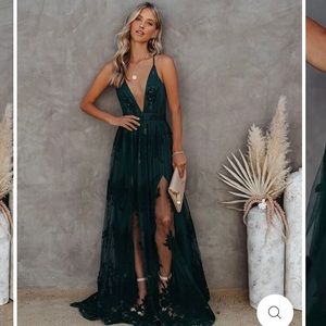 VICI Antonia Maxi Dress - Hunter Green